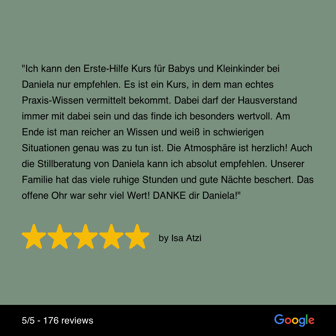 Erste Hilfe Kurs Baby und Kleinkind 9 google bewertung erste hilfe kurs 7 | Nestlingszeit