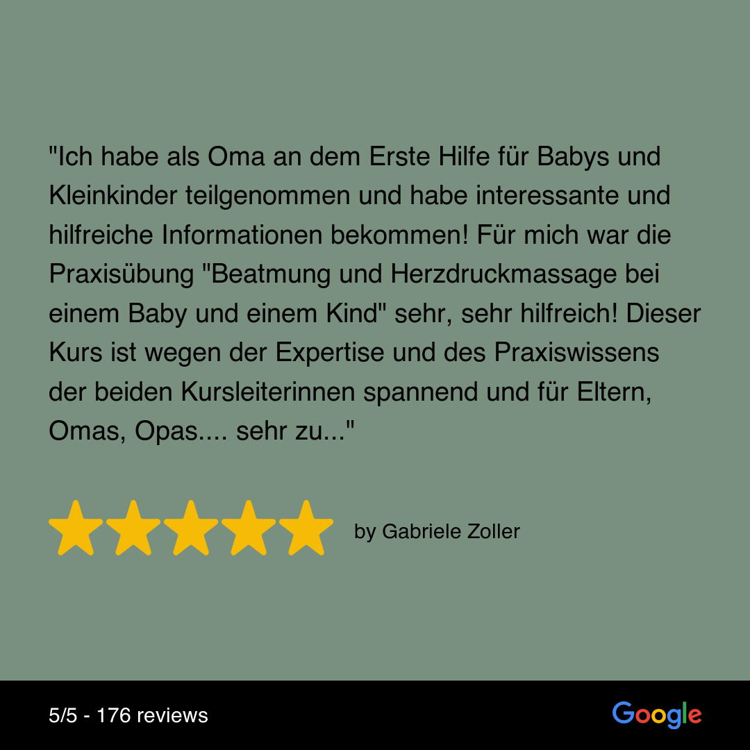Erste Hilfe Kurs Baby und Kleinkind 11 google bewertung erste hilfe kurs 9 | Nestlingszeit